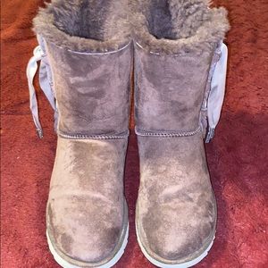 Purple Ugg Boot Purple With Lavender Bows On Sides